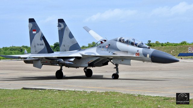 Momen Epik: Dua Jet Tempur Sukhoi TNI AU Kawal Pesawat Presiden Belarus di Langit Indonesia