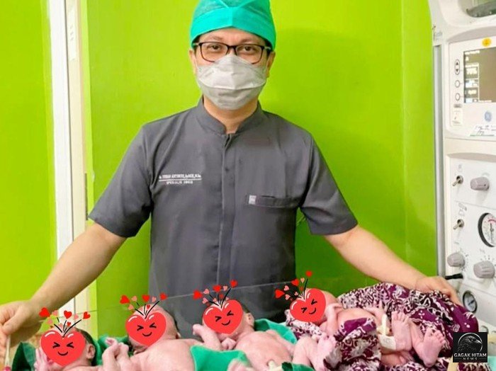 Bayi Kembar Empat Lahir di RSUD Sulawesi Barat, Kehamilan 32 Minggu Berjalan Lancar