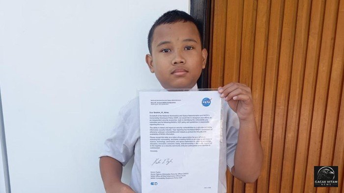 Anak SD Kelas 6 Boyolali Raih Sertifikat Apresiasi dari NASA atas Temuan Bug Keamanan