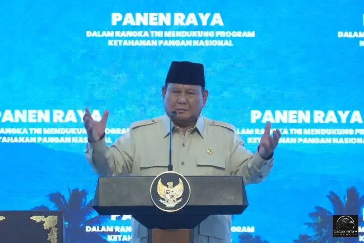 Presiden Prabowo Hadiri Panen Raya TNI di Malang, Tekankan Kolaborasi untuk Ketahanan Pangan Nasional