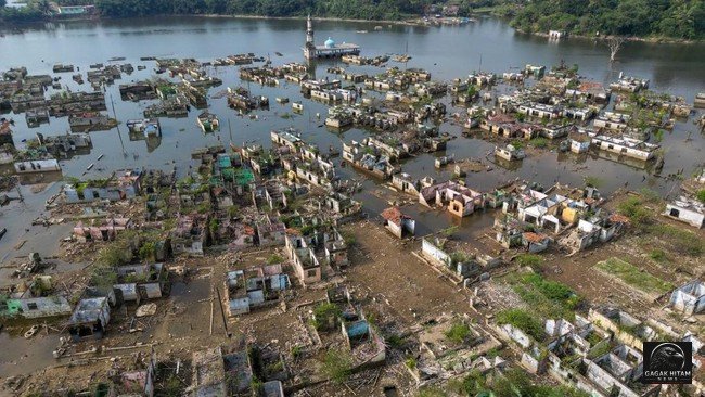 'Kampung Hantu' Muncul di Bendungan Karian Lebak, Bekas Permukiman Kembali Terlihat akibat Kemarau Ekstrem