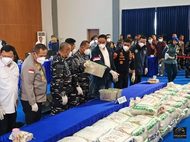 TNI AL Gagalkan Penyelundupan 1,3 Ton Ketamin Senilai Rp2,6 Triliun di Perairan Bintan