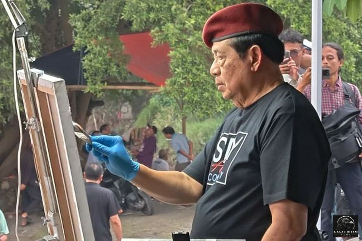 Jalani Medical Check Up di AS, SBY Sempatkan Melukis Sungai Mississippi di Minnesota