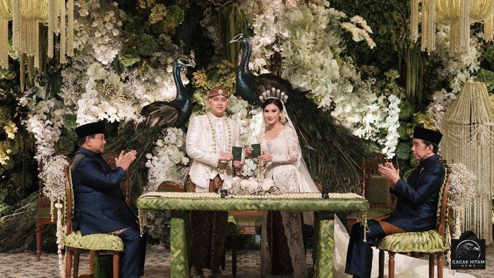 Prabowo dan Jokowi Jadi Saksi Akad Nikah Sespri Prabowo Rizky Irmansyah di JCC