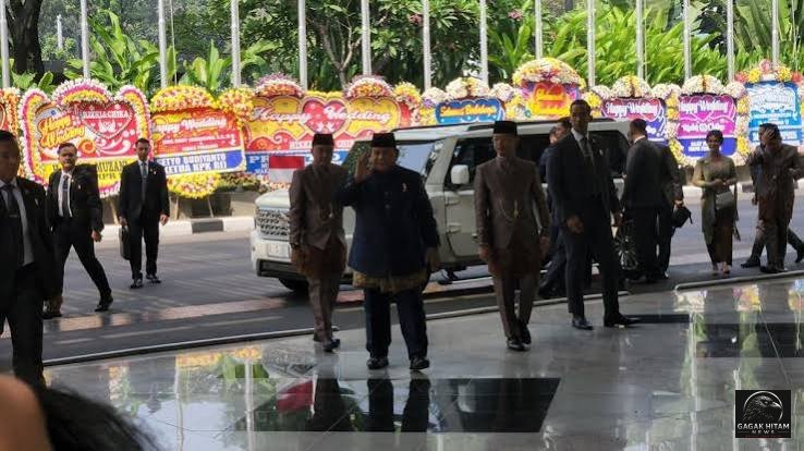 Prabowo Jadi Saksi Akad Nikah Kasespri Rizky Irmansyah dan Chika Yenalovi di JCC