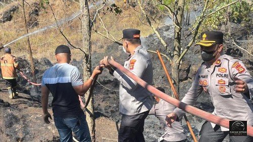 Kebakaran Kembali Landa Gunung Batur, Dua Hektare Kawasan Hutan Hangus dalam Tiga Jam