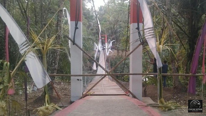 Jembatan Gantung Pongpet Anjlok Usai Diresmikan, Bupati Pangandaran dan Sejumlah Pejabat Sempat Berada di Atasnya